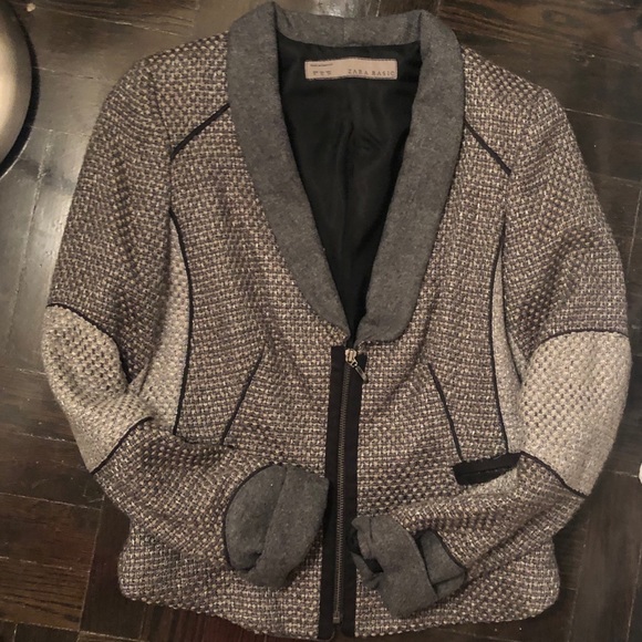 Zara Jackets & Blazers - Zara medium grey zip blazer Zara Jackets & Blazers - Zara medium grey zip blazer